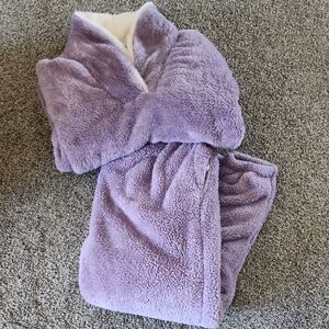 Plush Lavender Sherpa womens XL pj's